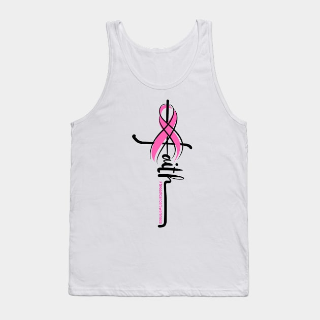 Faith Pink Ribbon Breast Cancer Awareness Christian Women Tank Top by apesarreunited122